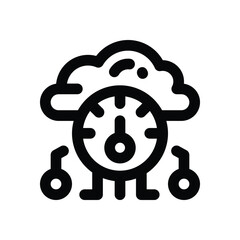 speed line icon. Clean and minimalist vector icon for websites, mobile apps, presentations, and logos. Fully scalable and customizable for any project.