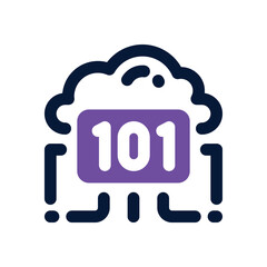 binary code duotone icon. Sleek and modern vector icon for websites, mobile apps, marketing materials, and corporate design. Fully scalable and ready to use.