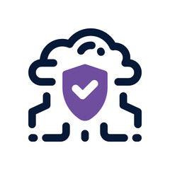 shield duotone icon. Sleek and modern vector icon for websites, mobile apps, marketing materials, and corporate design. Fully scalable and ready to use.