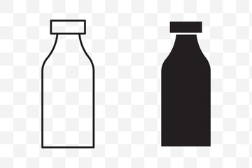 Bottle icon set illustration. bottle sign and symbol
