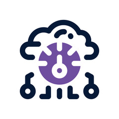 speed duotone icon. Sleek and modern vector icon for websites, mobile apps, marketing materials, and corporate design. Fully scalable and ready to use.