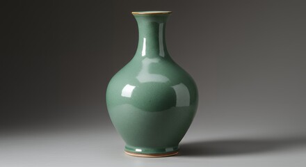 Celadon Vase Green Ceramic