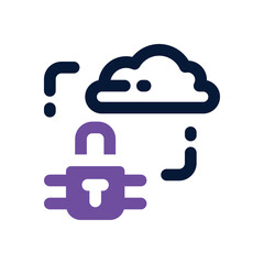 lock duotone icon. Sleek and modern vector icon for websites, mobile apps, marketing materials, and corporate design. Fully scalable and ready to use.