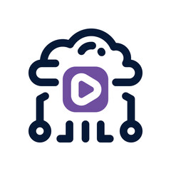 multimedia duotone icon. Sleek and modern vector icon for websites, mobile apps, marketing materials, and corporate design. Fully scalable and ready to use.