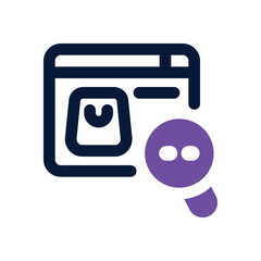 search duotone icon. Sleek and modern vector icon for websites, mobile apps, marketing materials, and corporate design. Fully scalable and ready to use.