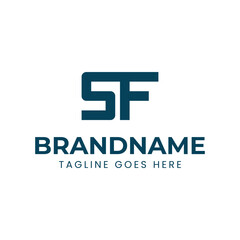 Letters SF Monogram Logo, suitable for any brand with FS or SF initials