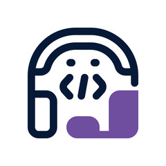 support dual tone icon. Sleek and modern vector icon for websites, mobile apps, marketing materials, and corporate design. Fully scalable and ready to use.