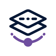 layer duotone icon. Sleek and modern vector icon for websites, mobile apps, marketing materials, and corporate design. Fully scalable and ready to use.
