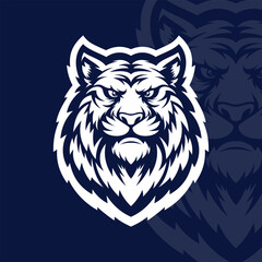 Tiger head mascot esport logo