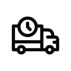 delivery line icon. Clean and minimalist vector icon for websites, mobile apps, presentations, and logos. Fully scalable and customizable for any project.