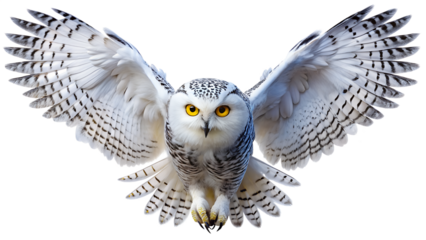 Snowy Owl Wings Spread Wide