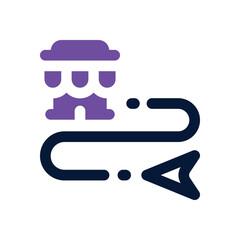 store locator duotone icon. Sleek and modern vector icon for websites, mobile apps, marketing materials, and corporate design. Fully scalable and ready to use.