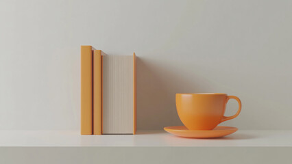 3d-renderd a cup of coffee