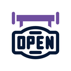 open duotone icon. Sleek and modern vector icon for websites, mobile apps, marketing materials, and corporate design. Fully scalable and ready to use.