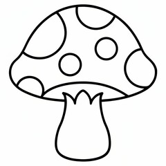 Naklejka premium mushroom cartoon illustration