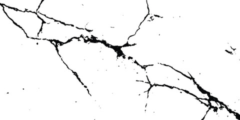 Cracks on transparent background. Cracks texture for design. Cracked concrete wall covered with gray cement texture as background, Vector grunge cracked texture style with cracked texture