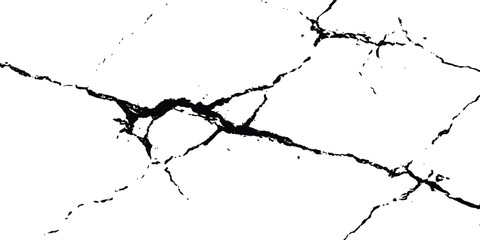 Cracks on transparent background. Cracks texture for design. Cracked concrete wall covered with gray cement texture as background, Vector grunge cracked texture style with cracked texture