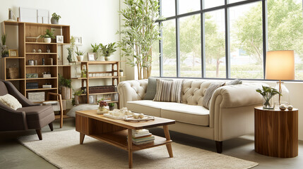 Cozy modern living room with elegant decor