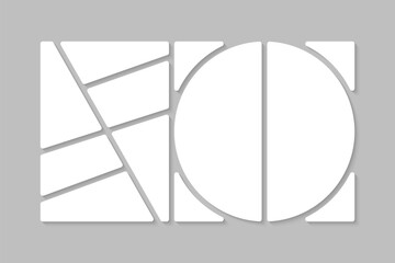 Template collage of eight frames, images, photo