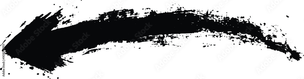 Poster A bold black arrow created with brush strokes 
transparent white background. Black arrow marker isolated with a hand-drawn effect on a white background. Arrow marker isolated mark hand draw
