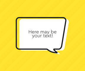 Quote frame blank. Text quote boxes, message