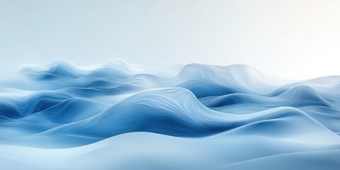 Fototapeta premium Dynamic ocean waves serene seascape abstract art calm atmosphere aerial view
