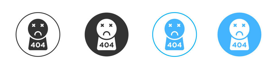 404 Error icon simple flat vector icon pack