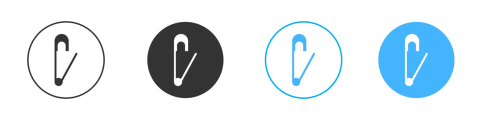 Safety pin icon simple flat vector icon pack