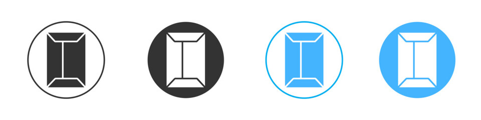 Document envelope icon simple flat vector icon pack