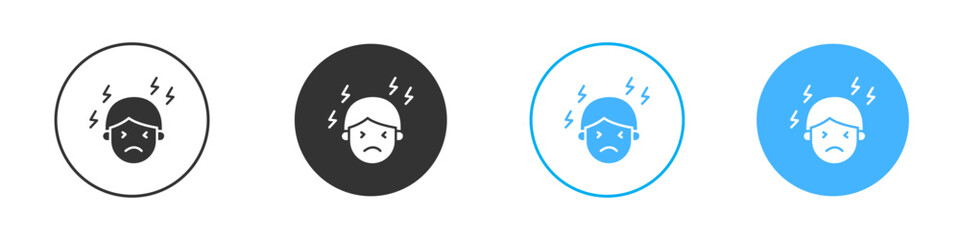 Headache icon icon simple flat vector icon pack