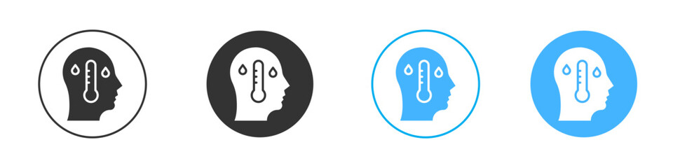 Fever icon simple flat vector icon pack