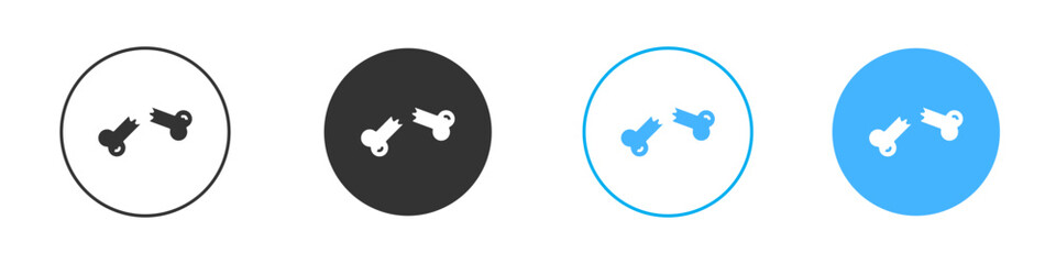 Fracture icon simple flat vector icon pack