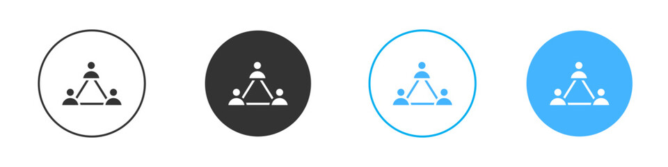 Teamwork icon simple flat vector icon pack