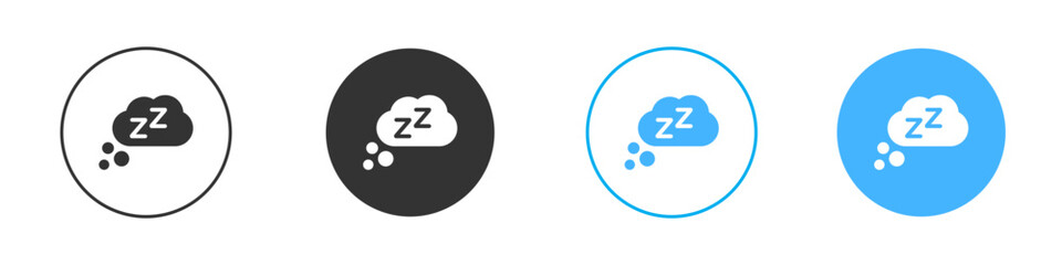 Zzz icon simple flat vector icon pack