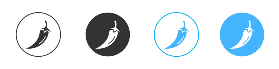 chilli pepper icon simple flat vector icon pack