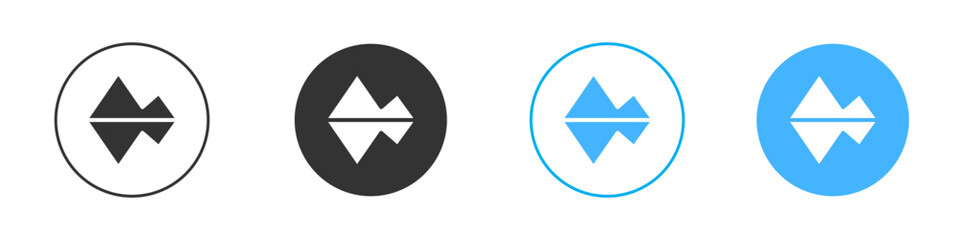 Iceberg icon simple flat vector icon pack