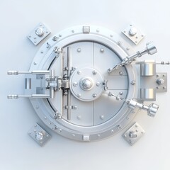 Securing wealth a detailed hyperrealistic image of a vault business environment gigapixel standard