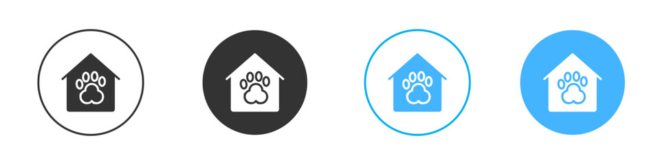 Pet shelter icon simple flat vector icon pack