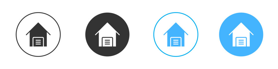 Garage icon simple flat vector icon pack