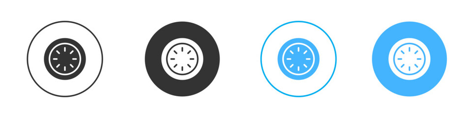 Cucumber slice icon simple flat vector icon pack