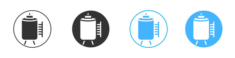 Water tank icon simple flat vector icon pack
