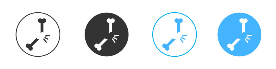 Broken bone icon simple flat vector icon pack