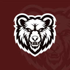 Bear illustration mascot design esport