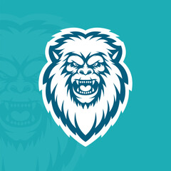 Yeti illustration mascot design esport