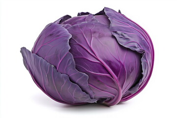 Fototapeta premium Harvesting purple cabbage local farm food photography natural light close-up fresh produce inspiration