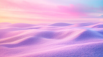 Fototapeta premium Beautiful summer background with soft sand on the beach and a beautiful sky at sunset.