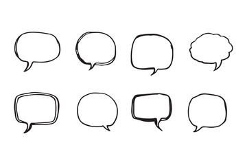 Speech bubble line art