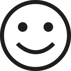 Simple Face Icon Minimalist Happy Face Vector Illustration
