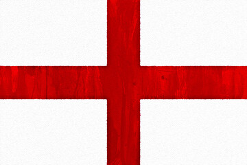 Obraz premium england Abstract depiction of a white background with a bold textured red cross symbolizing patriotism.