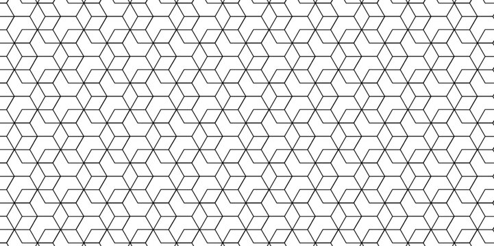 	
Vector seamless pattern with hexagon square cube geometric pattern shapes grid metal element texture design. abstract tiles gradient science web tech connection triangle diamond honeycomb.
